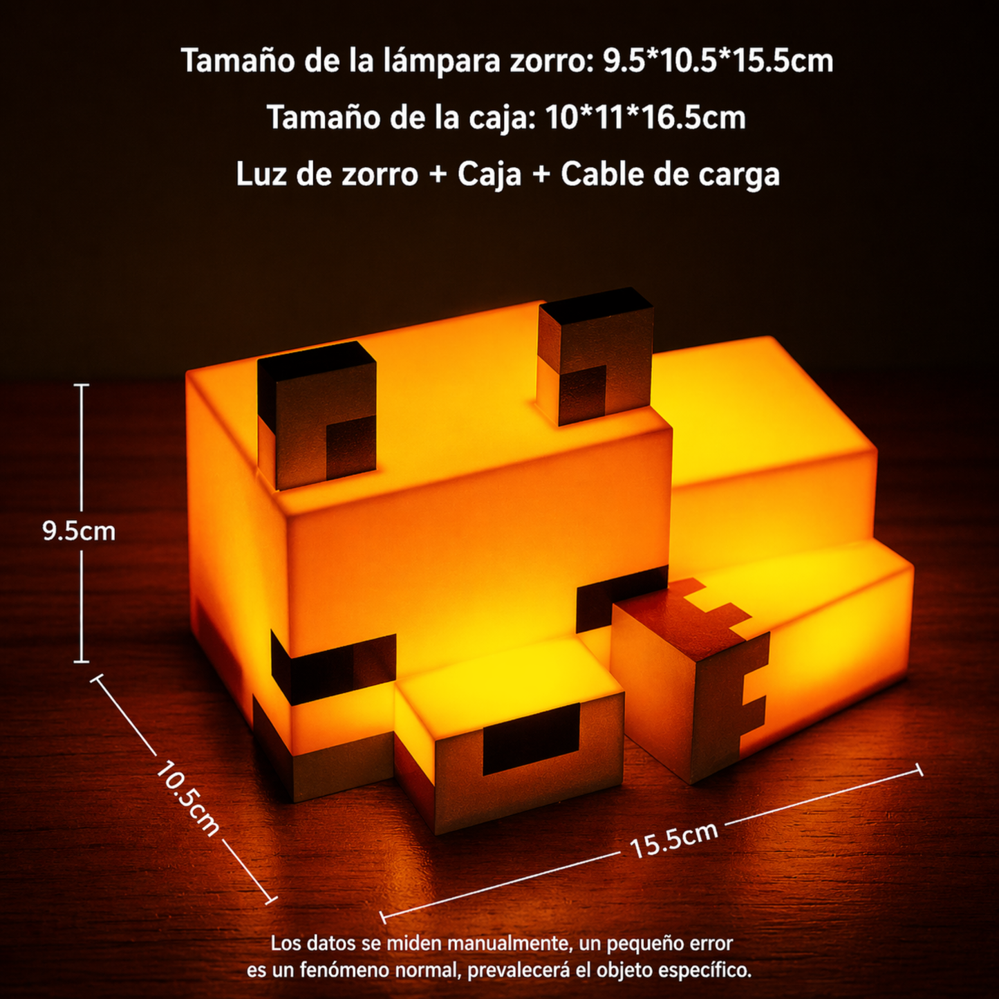Pixel Fox - Lámpara LED